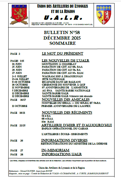 Bulletin n 58